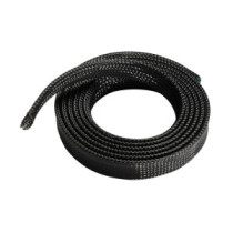 Aisens organizador de cable poliester 20mm, negro, 1.0m