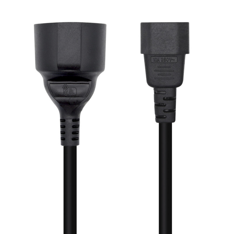 Aisens - cable alimentacion 16a, c14/m a cee7/h, 25cm