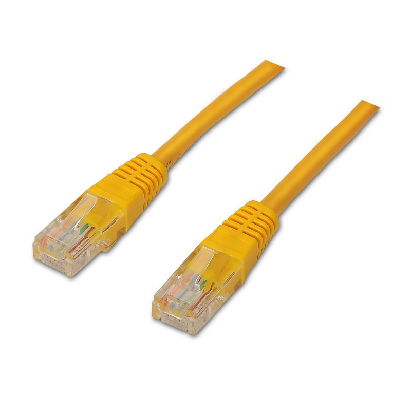 Aisens - cable de red latiguillo rj45 cat.6 utp awg24, amarillo, 3.0m