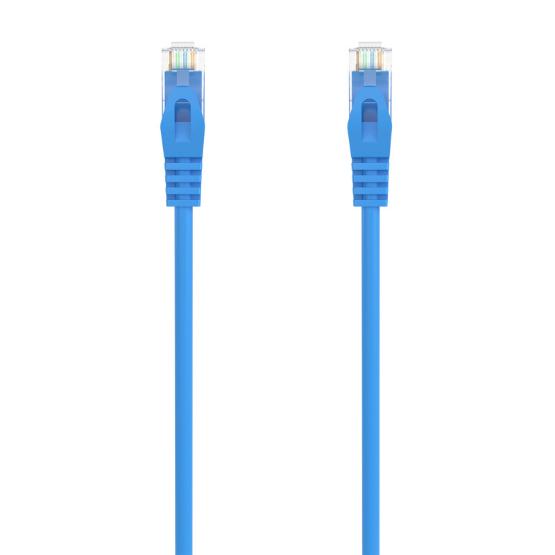 Aisens - cable de red latiguillo rj45 lszh cat.6a 500 mhz utp awg24, azul, 0.5m