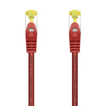 Aisens - cable de red latiguillo rj45 lszh cat.7 600 mhz s/ftp pimf awg26, rojo, 0.5m