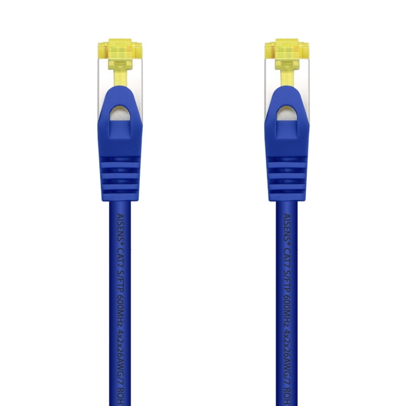 Aisens - cable de red latiguillo rj45 lszh cat.7 600 mhz s/ftp pimf awg26, azul, 1.0m