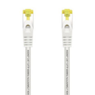 Aisens - cable de red latiguillo rj45 lszh cat.7 600 mhz s/ftp pimf awg26, blanco, 25cm