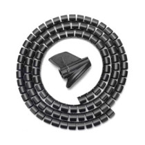 Aisens organizador de cable en espiral 25mm, negro, 1.0m