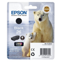 Tinta original epson t2601 negro c13t26014010 6.2ml