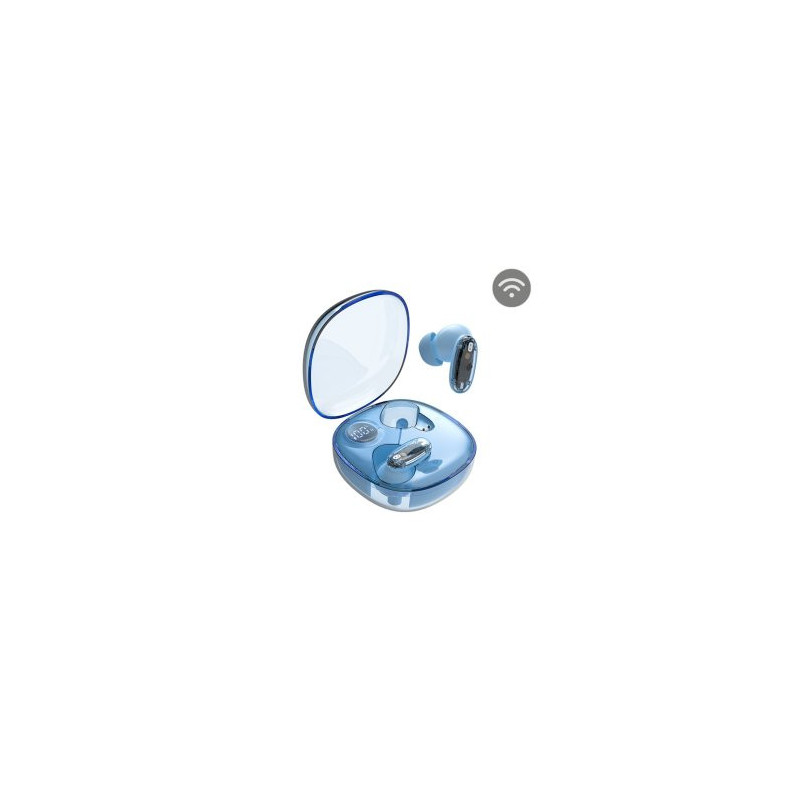 Auricular intrauditivo bluetooth mars gaming mhib2  bt5.1 tws estuche 24h bat. azul