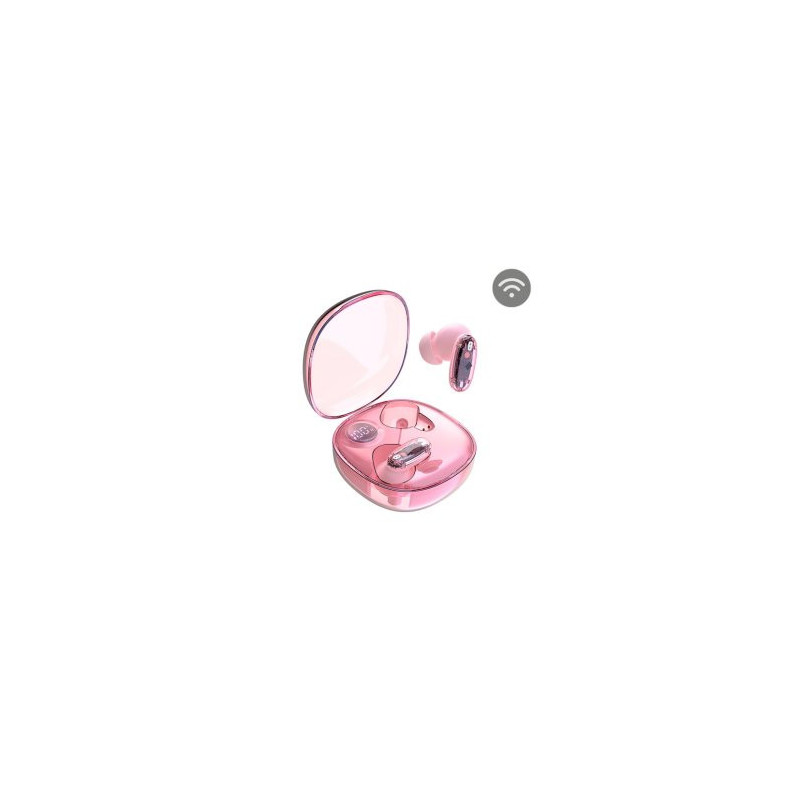 Auricular intrauditivo bluetooth mars gaming mhib2  bt5.1 tws estuche 24h bat. rosa