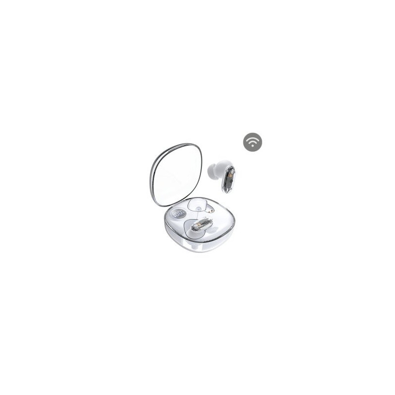 Auricular intrauditivo bluetooth mars gaming mhib2  bt5.1 tws estuche 24h bat. blanco