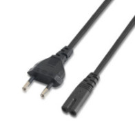 Aisens - cable alimentacion forma 8, cee7/16/m-c7/h, negro, 1.5m