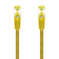 Aisens - cable de red latiguillo rj45 lszh cat.7 600 mhz s/ftp pimf awg26, amarillo, 1.0m
