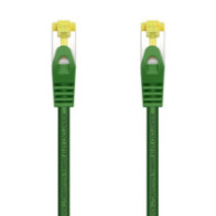 Aisens - cable de red latiguillo rj45 lszh cat.7 600 mhz s/ftp pimf awg26, verde, 2.0m