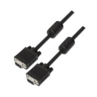 Aisens - cable svga con ferrita, hdb15/m-hdb15/m, negro, 3.0m