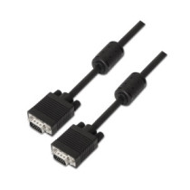 Aisens - cable svga con ferrita, hdb15/m-hdb15/m, negro, 6.0m