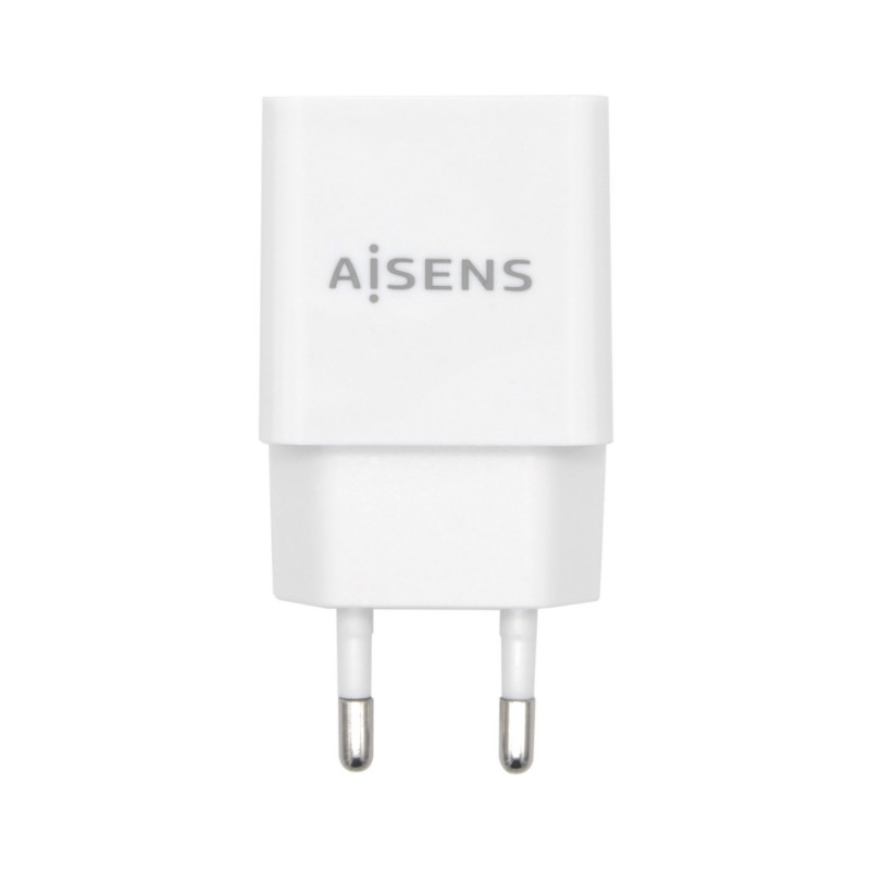 Aisens cargador usb 10w alta eficiencia, 5v/2a, blanco