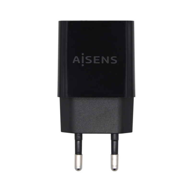 Aisens cargador usb 10w alta eficiencia, 5v/2a, negro