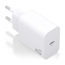 Cargador aisens gan 20w, 1xusb-c pd3.0, blanco