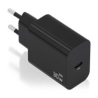 Cargador aisens gan 30w, 1xusb-c pd3.0, negro