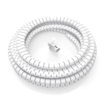 Aisens - organizador de cable en espiral 25mm, blanco, 3.0m