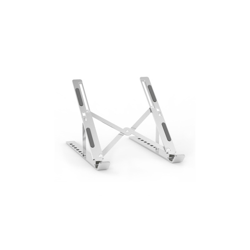 Aisens - soporte de sobremesa ajustable para portatil / tablet, plata