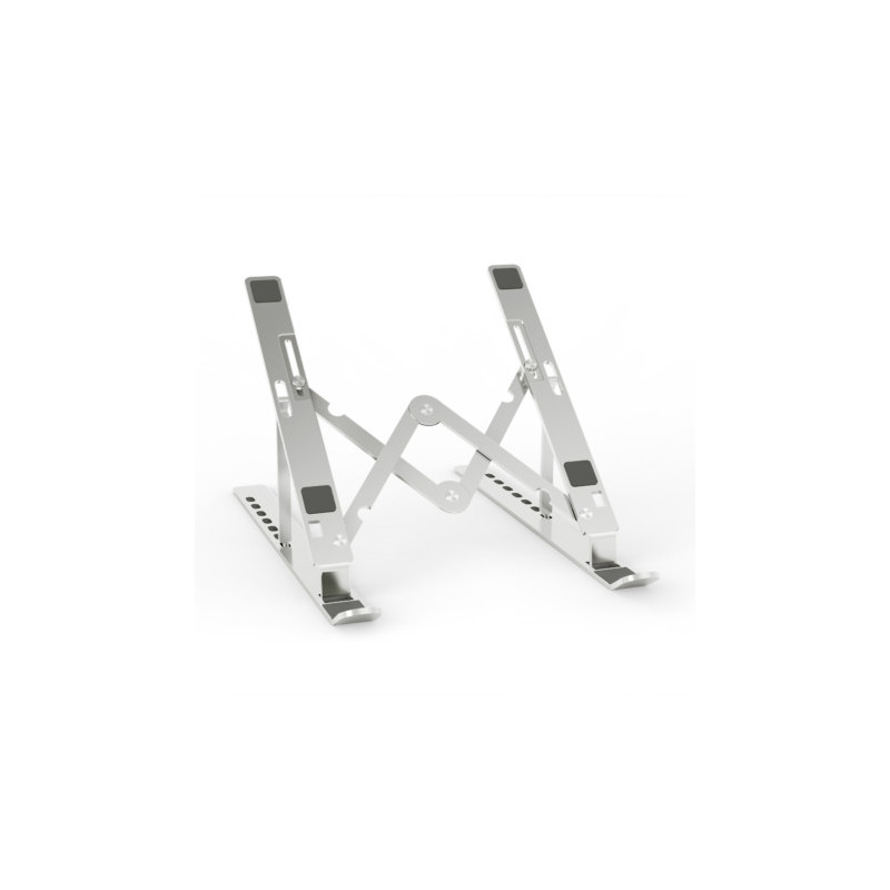 Aisens - soporte de sobremesa ajustable para portatil / tablet, plata