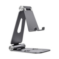 Aisens - soporte de sobremesa tama?o xl ajustable (2 pivotes) para movil / tablet, gris