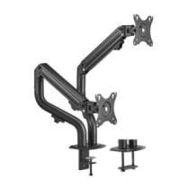 Aisens - soporte de mesa eco contrapeso giratorio e inclinable para 8kg (3 piv, 2 br) de 17-32, negro