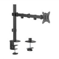 Aisens - soporte de mesa eco giratorio e inclinable para 9kg (3 pivotes, 1 brazo) de 17-32, negro