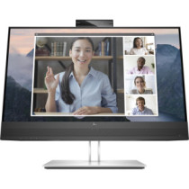 Hp monitor e24mv g4 / 23,8\ / fhd / vga-hdmi-displayport-usb(a) / regulable altura / webcam"