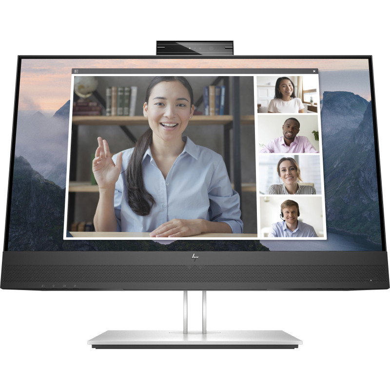Hp monitor e24mv g4 / 23,8\ / fhd / vga-hdmi-displayport-usb(a) / regulable altura / webcam"