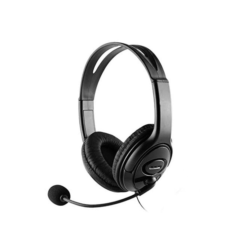 Headset usb coolbox coolchat u1 conexion por usb cable 2m microfono flxible ajustable con silenciado
