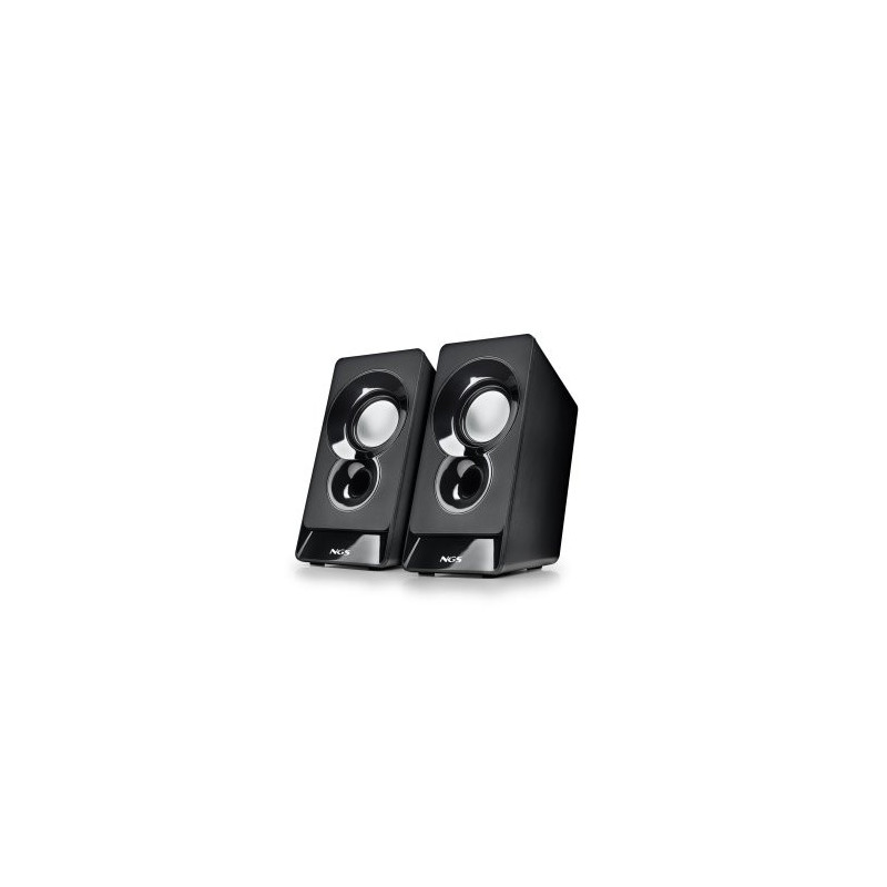 Altavoces 2.0 ngs sb210 alimentacion usb jack 3.5mm 12w control de volumen color negro