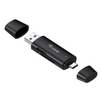 Card reader externo equip usb 3.2 doble conexion usb-a & usb-c sd tf