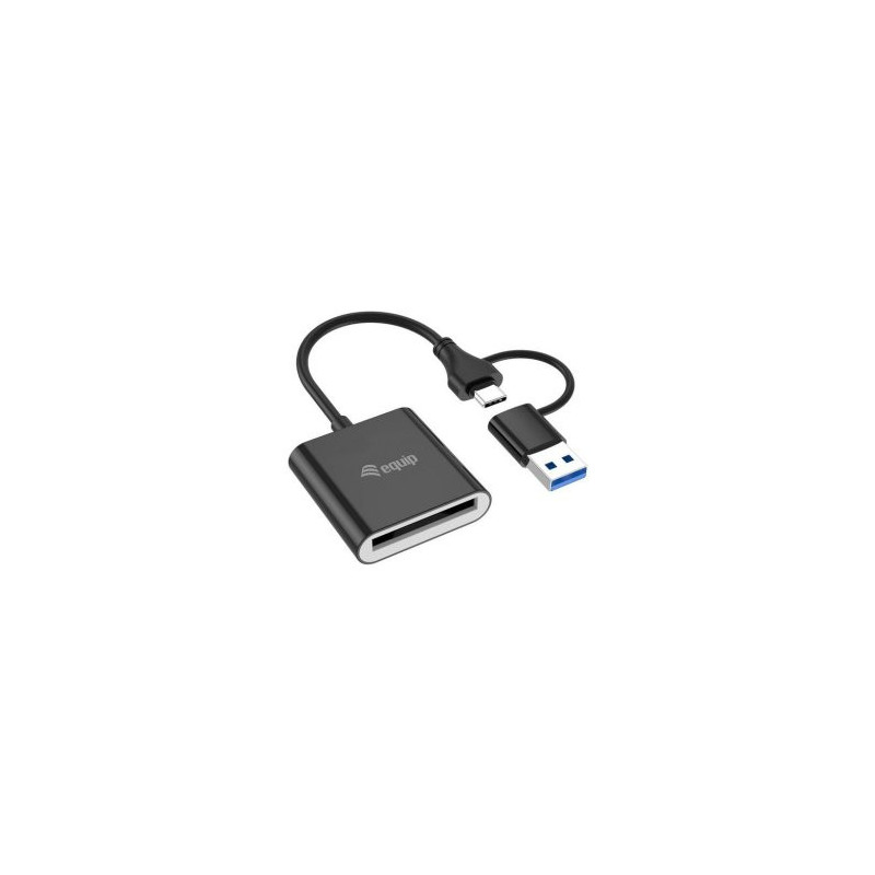 Card reader externo equip usb 3.2 doble conexion usb-a & usb-c cf 10gbps