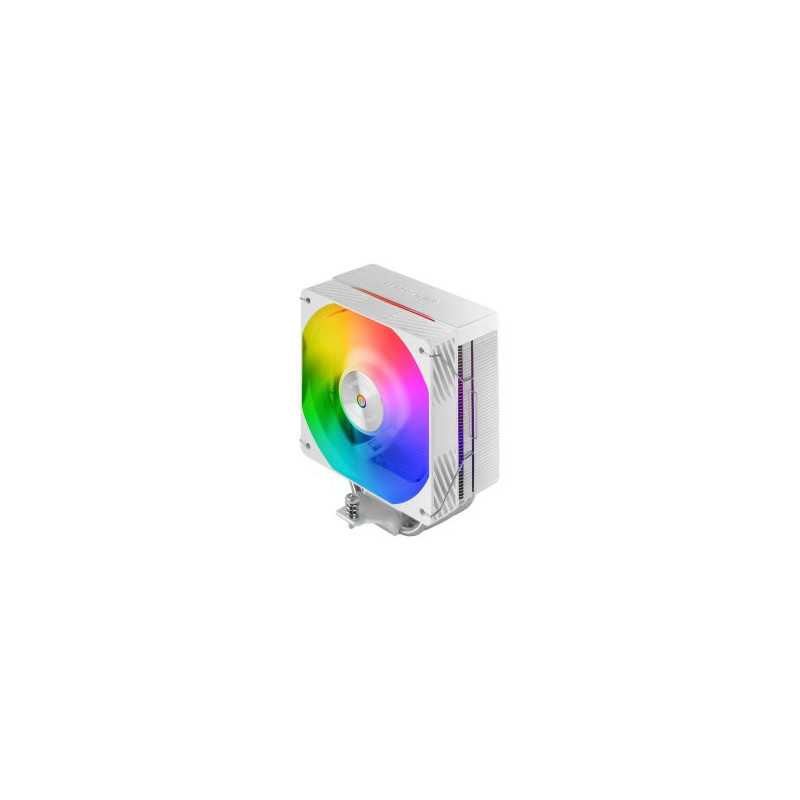 Ventilador con disipador de cpu mars gaming mcpux4argb blanco argb pwm si 120mm tdp 220w