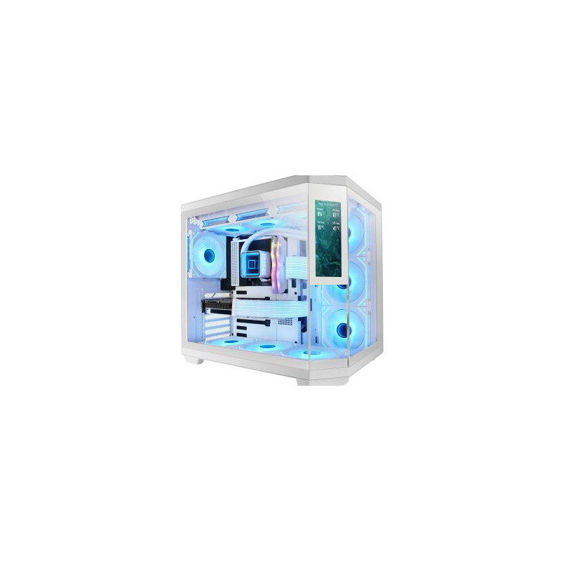 Caja atx mars gaming mc3tcorelcdw 3 cristal templado pantalla lcd 2x3.5 3x2.5 gpu 4
