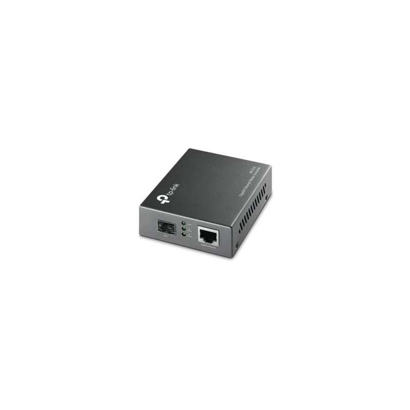 Convertidor fibra tp-link mc220l rj45 giga a ranura sfp giga minigbic montaje en chasis