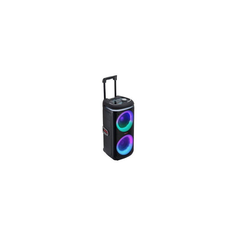 Altavoz bluetooth trolley aiwa kbtus-480 bt 5.2 40w rms bateria tws fm usb tf mic rgb negro