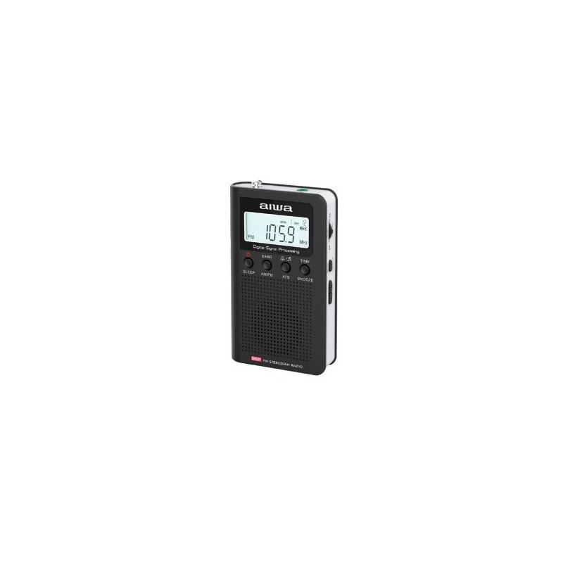 Radio digital portatil aiwa rsd-45bk pantalla lcd altavoz auriculares