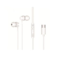 Auricular intrauditivo usb-c conceptronic brendan03w 1.2m microfono controles color blanco