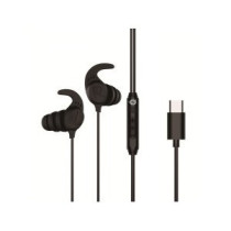 Auricular intrauditivo usb-c conceptronic brendan05b 1.2m microfono controles color negro
