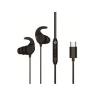 Auricular intrauditivo usb-c conceptronic brendan05b 1.2m microfono controles color negro