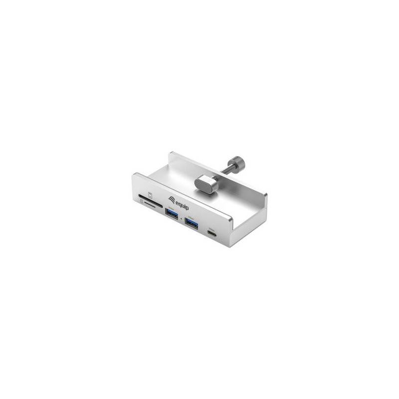 Hub usb-c equip 128968 a 2xusb-a 1xusb-c 1xsd 1xtf clip ajustable