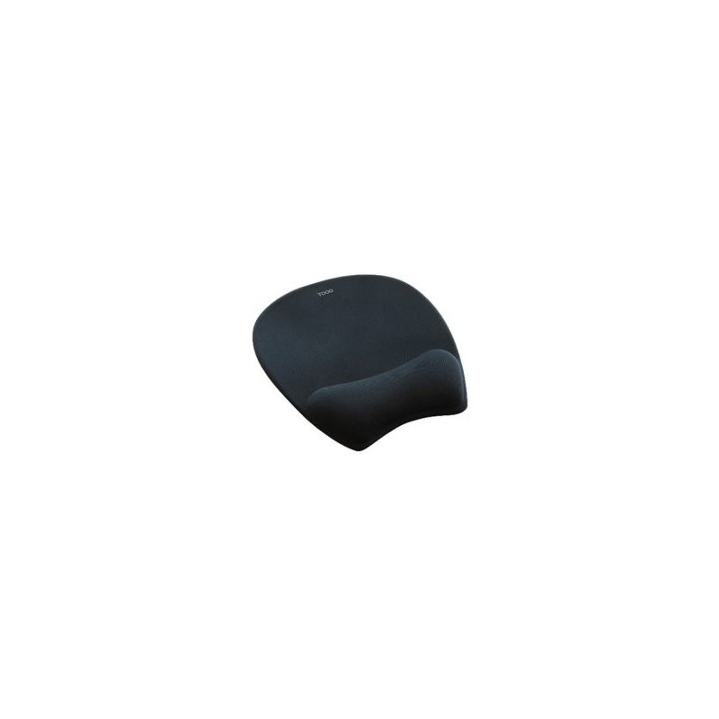 Alfombrilla tooq tqmp1002-b ergonomica superficie de tejido color negro
