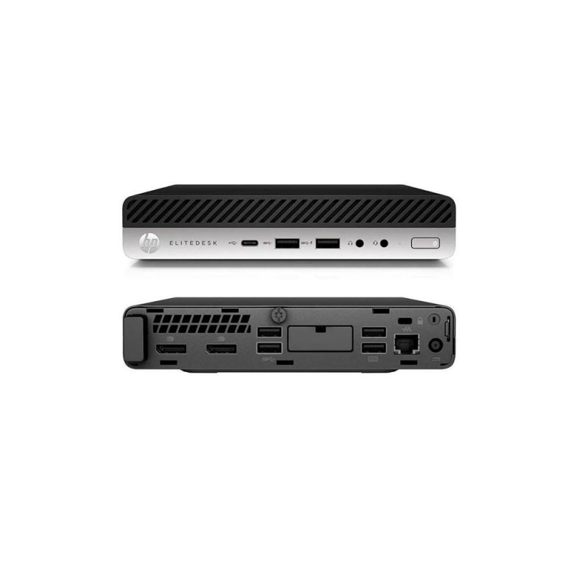 Ordenador Reacondicionado MINI HP EliteDesk 800 G5 / i5-9TH / 8Gb / 256Gb SSD NVME / Win 11 Pro / Sin cable trebol / Sin VGA /…