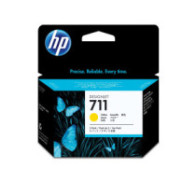 Pack 3 tintas originales hp n711 amarillo cz136a 29ml