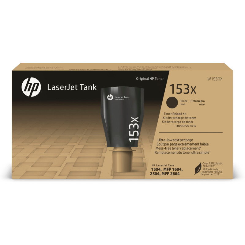 Kit de recarga original hp w1530x 153x negro 5.000 páginas