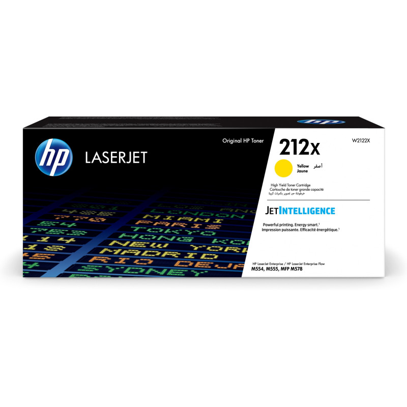 Tóner original hp w2122x 212x amarillo 10.000 páginas