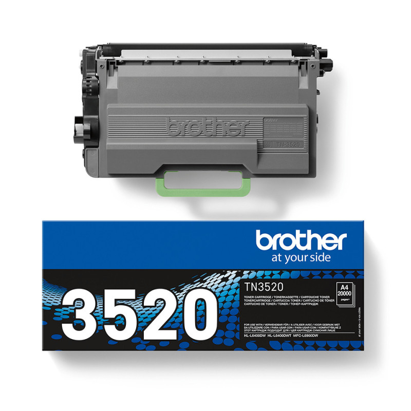Tóner original brother tn-3520 negro 20.00 páginas