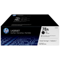 Pack 2 unidades tóner originales hp ce278ad negro 78a 4.200 páginas