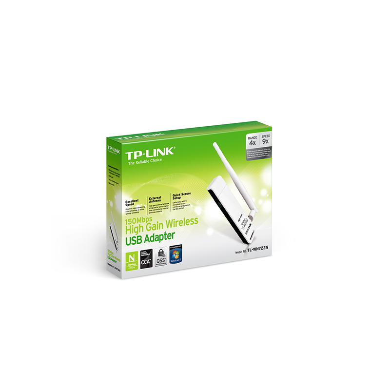 Usb wifi tp-link wn722n 150mb alta ganancia 1 antena desmontable
